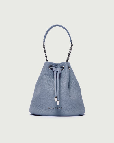 Nest Soft grained leather mini bucket bag