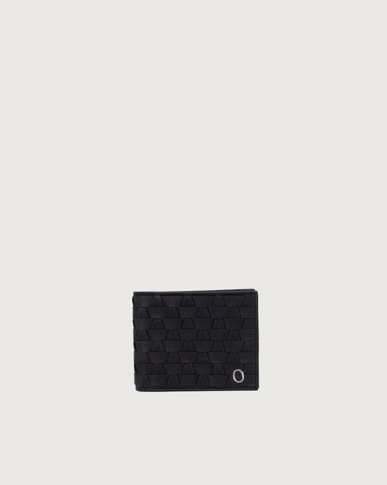 Chevrette Woven leather wallet