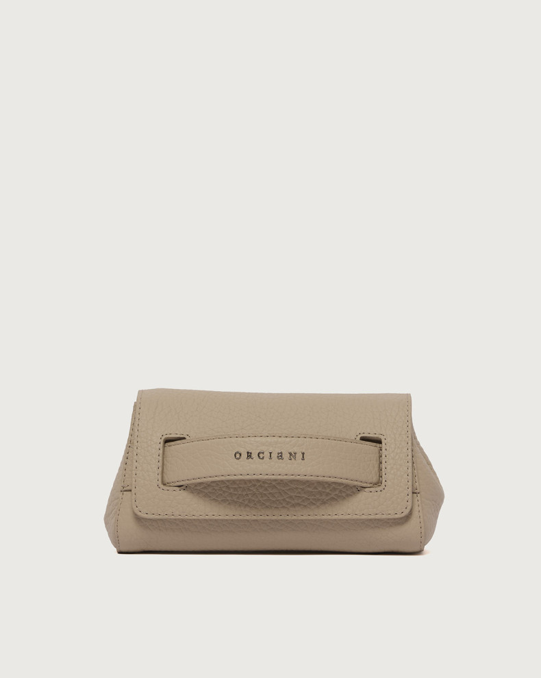 Gossip Soft grained leather clutch bag