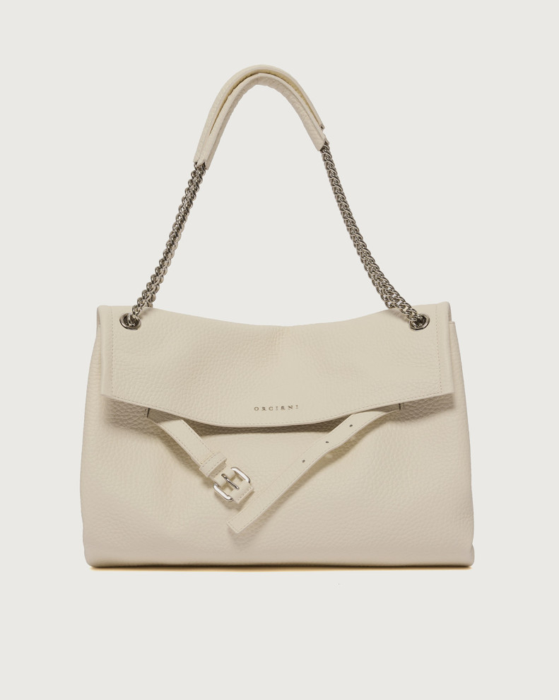Venus Soft Midi grained leather shoulder bag