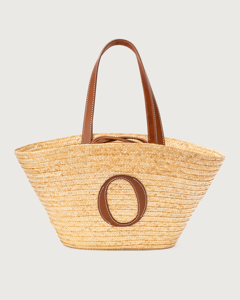 Macellara Tropea raffia shoulder bag