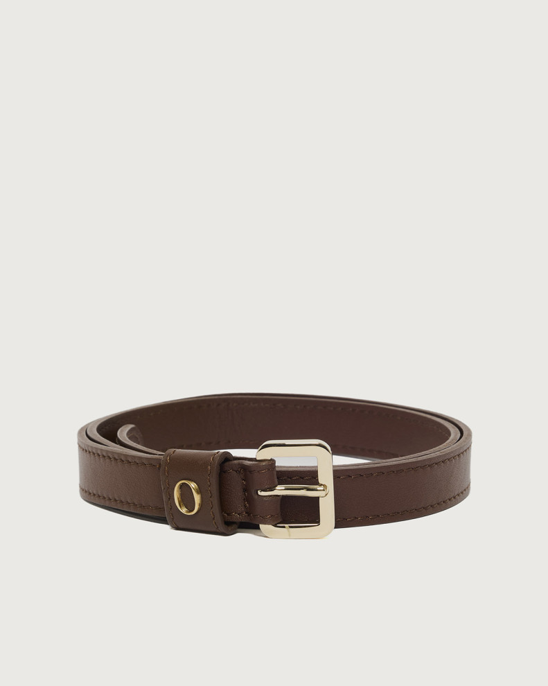 Zanzibar Basic Square leather belt 2 cm