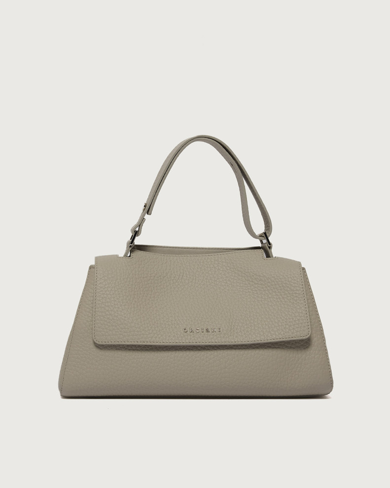 Sveva Longuette Soft leather handbag with strap