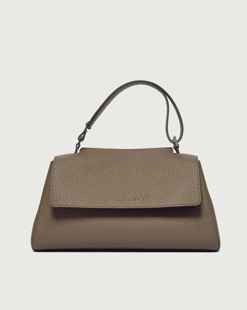 Sveva Longuette Soft leather handbag with strap