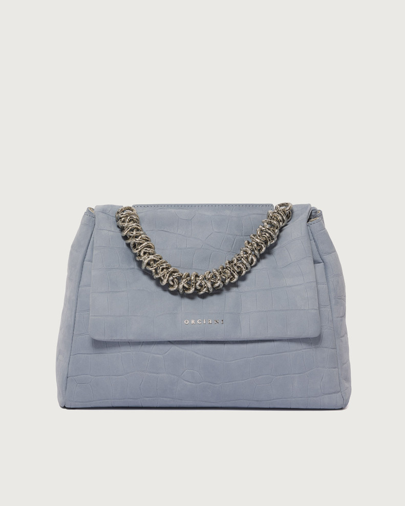 Sveva Twilight Midi nubuck leather shoulder bag