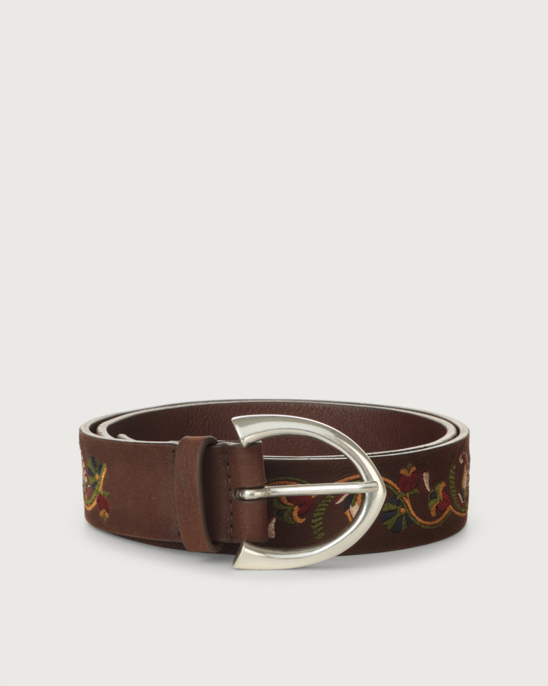Long Beach Persian nubuck leather belt 3,5 cm