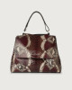 Sveva Naponos medium python leather shoulder bag with strap