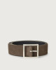 Long Beach Double reversible stretch leather belt