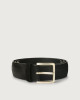 Cloudy suede belt