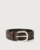 Arrow leather belt