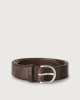 Cocco Coda classic crocodile leather belt