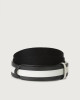 Micron Line leather and fabric Nobuckle belt