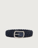 Hunting Double reversible braided suede leather belt