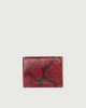 Diamond small python leather wallet