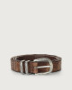 Cocco Coda Color crocodile leather belt 2,8 cm