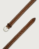 Orciani Cloudy Frame suede leather belt Suede Burnt