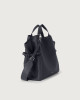 Orciani Fan Soft large leather handbag Leather Navy
