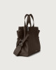 Orciani Fan Soft medium leather handbag Leather Chocolate