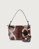 Orciani Soho Naponos pyhton leather mini bag with strap Python Leather Bordeaux