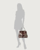 Orciani Sveva Naponos medium python leather shoulder bag with strap Python Leather Bordeaux