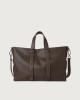 Orciani Chevrette leather weekender bag Leather Chocolate