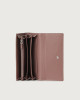 Orciani Micron leather envelope wallet with RFID Leather Mauve