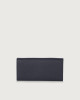 Orciani Soft leather wallet with RFID protection Grained leather Navy