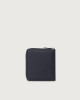 Orciani Soft leather wallet with RFID protection Grained leather Navy