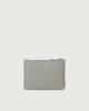 Orciani Micron small leather pouch Leather Grey