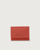 Orciani Soft leather wallet with RFID protectrion Grained leather Brick