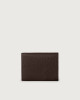 Orciani Soft leather wallet with RFID protectrion Embossed leather Chocolate