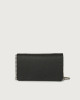 Orciani Soft leather pochette with RFID Leather Black