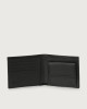 Orciani Micron leather wallet with coin purse and RFID protection Leather Black