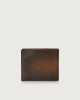 Orciani Micron Deep leather wallet with coin purse and RFID protection Leather Brown