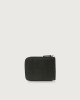 Orciani Frog leather wallet with coin pocket and RFID Embossed leather Black