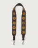 Orciani Soft embroidered leather strap Leather Chocolate