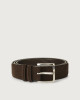 Orciani Amalfi suede belt Suede Chocolate