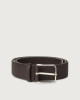 Orciani Micron stretch leather belt Leather Ebony