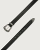 Orciani Bull Soft western details leather belt Leather Black