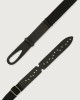 Orciani Point Metal leather and fabric Nobuckle Kids belt Leather & fabric Black