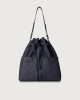 Orciani Tessa Soft large leather bucket bag Leather Navy