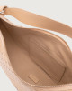 Orciani Dumpling Nappa Woven Midi leather shoulder bag Leather ivory