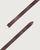 Orciani Wave Soapy leather belt 3,5 cm Leather Brown