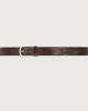 Orciani Wave Soapy leather belt 3,5 cm Leather Brown