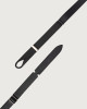 Orciani Bull Soft A leather NoBuckle belt with palladium loop Bull hide Black