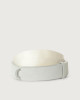 Orciani Suede and fabric Suede Nobuckle belt Canvas, Suede Chocolate