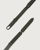 Orciani Micron leather Nobuckle belt Leather Olive green