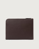 Orciani Micron slim leather document holder Grained leather Ebony