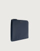 Orciani Micron slim leather document holder Grained leather Navy