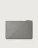 Orciani Micron leather document holder Grained leather Light grey